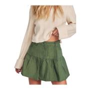 Groene Mini Rok Dock Loveshackfancy , Green , Dames