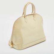 Pre-owned Leather louis-vuitton-bags Louis Vuitton Vintage , White , D...