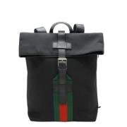 Pre-owned Canvas backpacks Gucci Vintage , Black , Dames