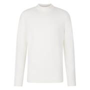 Heren Witte Pullover Sweater Glad Gebreid Drykorn , White , Heren