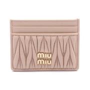 Pre-owned Leather home-office Miu Miu Pre-owned , Pink , Dames