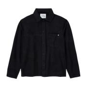 Camouflage Overshirt met Zak Closed , Black , Heren