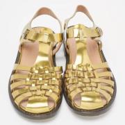 Pre-owned Leather sandals Marni Pre-owned , Yellow , Dames