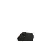 Zwarte Logo Mini Tas Collectie Liu Jo , Black , Dames