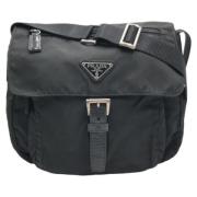 Pre-owned Canvas shoulder-bags Prada Vintage , Black , Dames