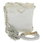 Pre-owned Nylon prada-bags Prada Vintage , White , Dames