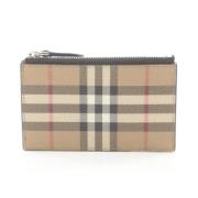 Pre-owned Canvas wallets Burberry Vintage , Beige , Dames