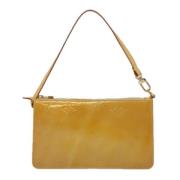 Pre-owned Leather clutches Louis Vuitton Vintage , Beige , Dames