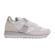 Witte Leren Sneakers met Rubberen Zool Saucony , Multicolor , Dames