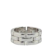 Pre-owned Metal rings Cartier Vintage , Gray , Dames