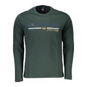 Lange Mouw Heren T-shirt Groen Geborduurd La Martina , Green , Heren