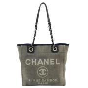 Pre-owned Canvas chanel-bags Chanel Vintage , Blue , Dames