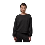 Luxe wollen jersey sweater met ballonmouwen Femmes du Sud , Black , Da...