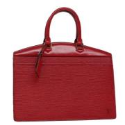 Pre-owned Leather handbags Louis Vuitton Vintage , Red , Dames