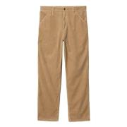 Katoenen Ribfluwelen Kniebroek Carhartt Wip , Brown , Heren