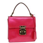 Pre-owned Leather handbags Louis Vuitton Vintage , Pink , Dames