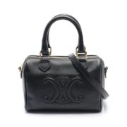 Pre-owned Leather handbags Celine Vintage , Black , Dames