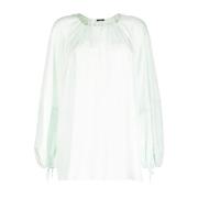 Casual Beige Zijden Blouse Joseph , Green , Dames