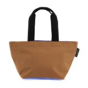 Kleur Blok Nylon Tote Tas Hervé Chapelier , Beige , Dames