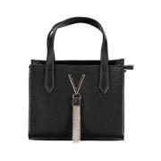 Zwarte Polyethyleen Handtas Valentino by Mario Valentino , Black , Dam...