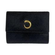 Pre-owned Leather wallets Cartier Vintage , Black , Dames