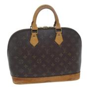 Pre-owned Canvas handbags Louis Vuitton Vintage , Brown , Dames