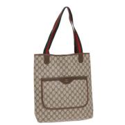 Pre-owned Leather gucci-bags Gucci Vintage , Beige , Dames