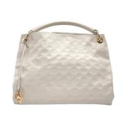 Pre-owned Leather louis-vuitton-bags Louis Vuitton Vintage , White , D...