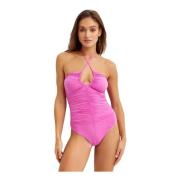 Roze Hasell Maillot Badpak Marysia , Pink , Dames