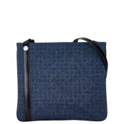 Pre-owned Canvas shoulder-bags Bvlgari Vintage , Blue , Dames