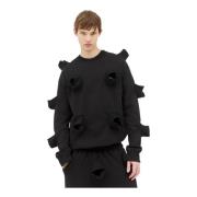 Geribbelde Panel Crewneck Sweatshirt Walter Van Beirendonck , Black , ...