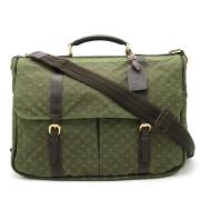 Pre-owned Canvas handbags Louis Vuitton Vintage , Green , Heren