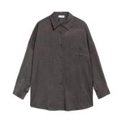 Elegante Wollen Casual Shirt Weili Zheng , Gray , Dames