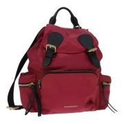 Pre-owned Nylon backpacks Burberry Vintage , Pink , Dames