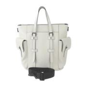 Pre-owned Leather louis-vuitton-bags Louis Vuitton Vintage , White , D...