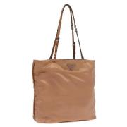 Pre-owned Nylon prada-bags Prada Vintage , Beige , Dames