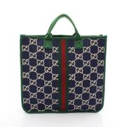 Pre-owned Canvas gucci-bags Gucci Vintage , Blue , Dames