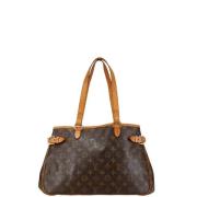 Pre-owned Canvas handbags Louis Vuitton Vintage , Brown , Dames