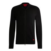 Stijlvolle Cardigan voor Mannen Hugo Boss , Black , Heren