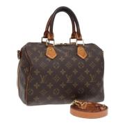 Pre-owned Canvas handbags Louis Vuitton Vintage , Brown , Dames