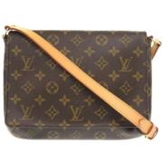 Pre-owned Canvas louis-vuitton-bags Louis Vuitton Vintage , Brown , Da...