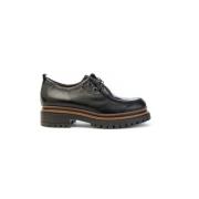 Leren veterschoen voor dames Mjus , Black , Dames