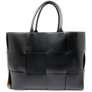 Pre-owned Leather handbags Bottega Veneta Vintage , Black , Unisex