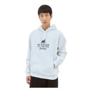 Katoenen Fleece Hoodie Stüssy , Gray , Heren