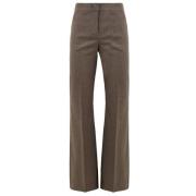 Duifgrijze Broek Lp616P00 R01 Drumohr , Brown , Dames