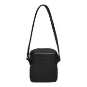 Zwarte Schouder Tas met Ritszakken Calvin Klein , Black , Heren