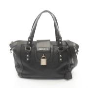 Pre-owned Leather handbags Jimmy Choo Pre-owned , Black , Dames