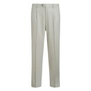 Zwarte Wol Formele Broek Etro , White , Heren