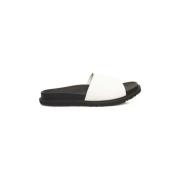 Heren Leren Sandalen met Rubberen Zool Cerruti 1881 , White , Heren