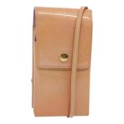 Pre-owned Leather home-office Louis Vuitton Vintage , Pink , Dames